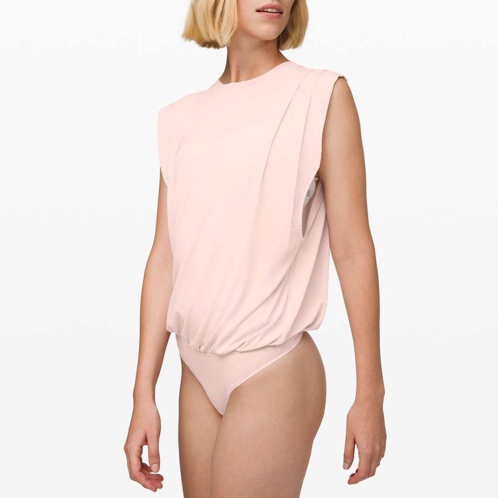Lululemon Hour To Hour Bodysuit Pink Bliss
